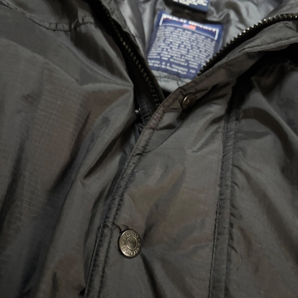 Polo Sport Ralph Lauren Mens XL Black Down Filled Ripstop Parka Faux Fur Hood - Picture 4 of 10